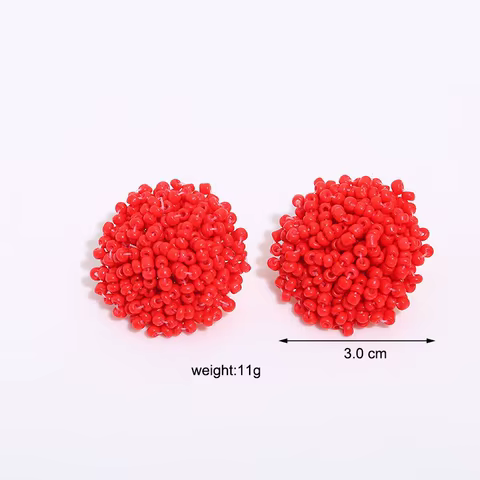 12 best sales boho beaded earrings - №7