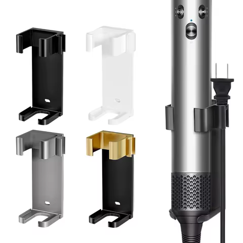 Wall Mount Holder For Dyson Styler Hair Curling Iron Aluminum Organizor Storage Rack Suitable Various Curly Hair Sticks 6 best sales hair iron holder - №5