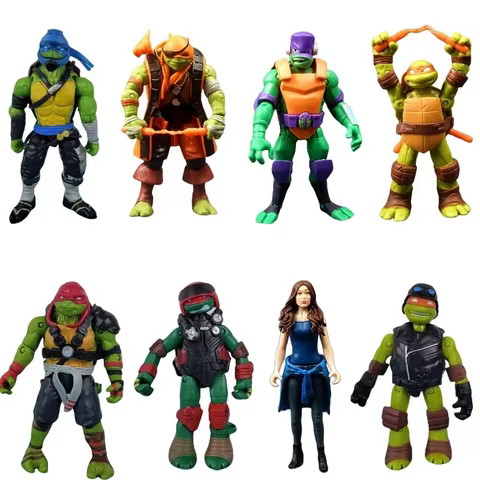 Original Playmates Teenages Mutants Ninjas Turtles Series Action Figures Toy Michelangelo Donatello Movable Model Toys Gifts 10 best sales milim nava figure - №6