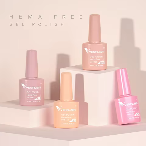 VENALISA VIP4 Nail Gel Polish 7.5ml HEMA Free Semi Permanent Nail Polish Super Texture Gel Varnish Long Lasting Tempered TopCoat 12 best sales vanelisa gel polish - №9