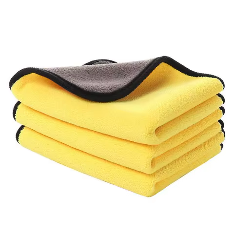 Ultra Fine Fiber Car Towel Ultra Thick Car Dry Towel Moisture Absorbing Car Wash Cloth Reusable Cleaning Cloth11.8x11.8in 12 best sales roster - №6