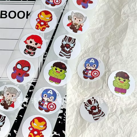 500pcs Disney Marvel Avengers Super Hero Roll Stickers DIY Skateboard Laptop Motorcycle Phone Decoration Stiker Reward Gift Toys 8 best sales ticket to ride board game - №1
