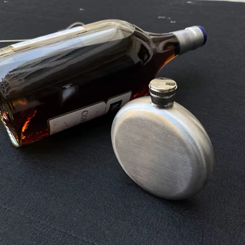5oz/140ml Russian Wine Bottle Liquor Pot Round Whiskey Flask Stainless Steel Alcohol Hip Flasks Drinkware Accessories 12 best sales alcohol pocket bottle - №10