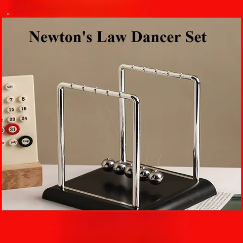 Christmas plastic Newton's bump balls, stress-relief pendulum floats, toys, office decor, creative gifts 10 best sales thank you gifts - №1
