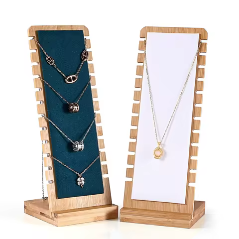 10 best sales bamboo jewelry display - №2