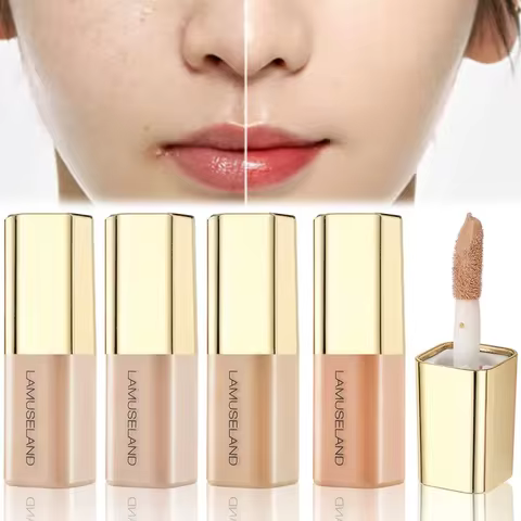 1pc Mini Concealer Liquid Foundation To Cover Dark Circles and Acne Marks Face Color Corrector 4 Colors Facial Makeup Cosmetics 12 best sales colour corrector - №10