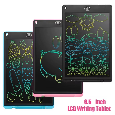 6.5 inch LCD Writing Tablet Drawing Board Montessori Educational Drawing Toys For Kids Students Magic Blackboard Toy Gift 8 best sales psb - №8