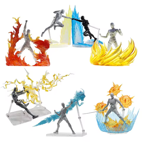 Action Figures Special Effects Fire Effect Thunder and Lightning Effect Anime PVC Model Toys Accessories 6 best sales the flash figure - №3