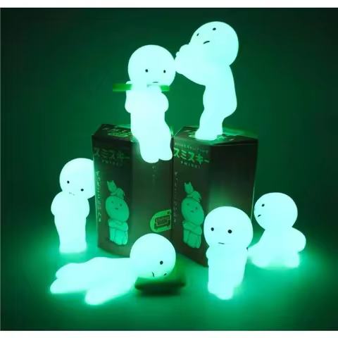 Smiski Blind Box Toy Luminous Elf Bathroom Fitter Action Figure Ornaments for Kids Gifts 12 best sales toy for boy - №10