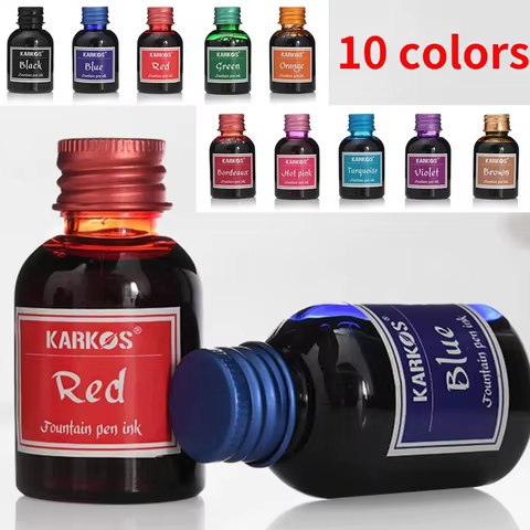 Pure Colorful Fountain Pen Ink Universal Refill Ink Stationery School Brand New Product Peace And Happiness 30ml 6 best sales fountain pen ink - №2