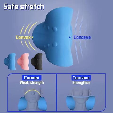 Neck Shoulder Stretcher Relaxer Cervical Chiropractic Traction Device Pillow For Side Back Stomach Sleeper Remedial Pillows 10 best sales illy - №7