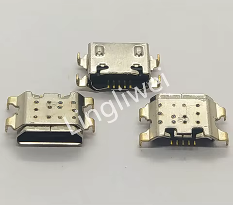 10-100pcs For LG K22 K12 K12 Plus K40 Q60 LMK200 Redmi 9A 9C A01 A03 core Micro USB Connector Charging Port Dock Plug Socket 10 best sales plug micro usb - №2