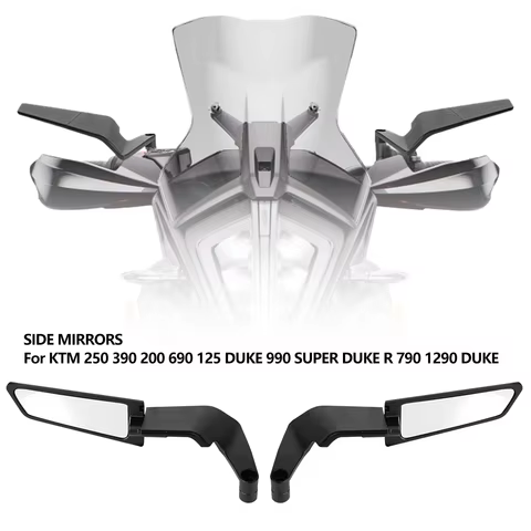 Motorcycle Accessories Mirrors Stealth Winglets Mirror To Rotate Adjustable Mirrors For YAMAHA MT 03 07 09 R1R3R7 XMAX KTM BMW 8 best sales moza r5 - №1