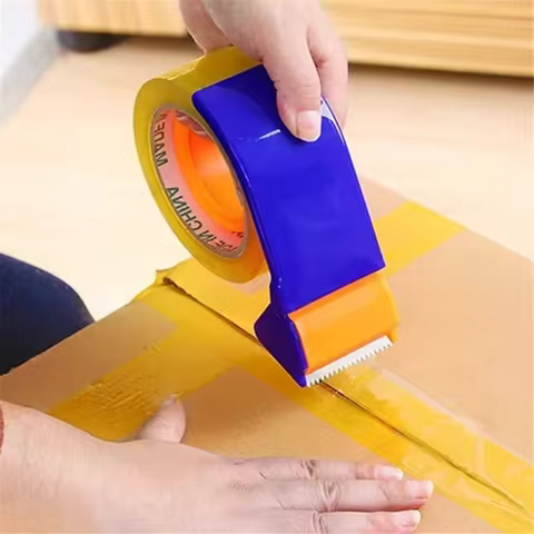 Tape Dispenser Plastic Sealing Packer Packaging Parcel 48mm Width Roller Tape Cutter Sealing Tape Holder Manual Packing Machine 12 best sales large tape dispenser - №12
