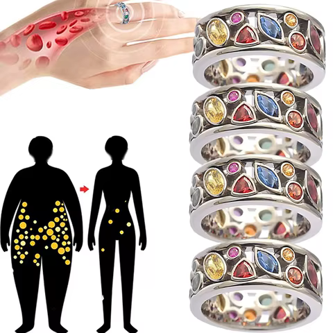 Women Torina Crystal Quartz Ionix Ring Ionix Therapy Quartz Crystal Ring For Weight Loss Lymph Drainage Magnetic Therapy Rings 6 best sales fifth harmony - №5