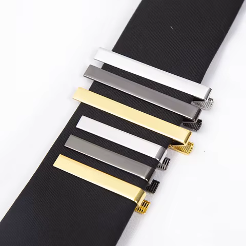 New Tie Clips for Men's Metal Necktie Bar Dress Shirts Tie Pin for Wedding Ceremony Metal Silver Color Tie Clip Man Accessories 6 best sales airplane tie clip - №4