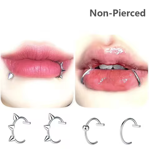 10 best sales smiley piercing jewelry - №5