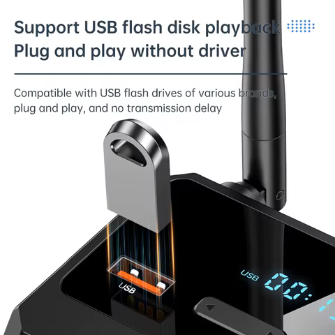 Bluetooth 5.3 Audio Receiver Support USB U-Disk Play Wireless Adapter R/L 2 RCA/3.5MM AUX/Optical Fiber Jack For Car Kit Speaker 10 best sales usb type c wireless adapter - №10