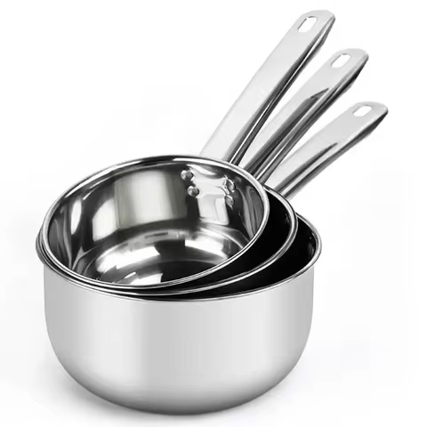Stainless Steel Pan Pot Thickening Non-stick Suop Pan With Handle Milk Pot Hot Pot Household Cooking Tools Kitchen Utensils 10 best sales hot pot stainless steel - №2