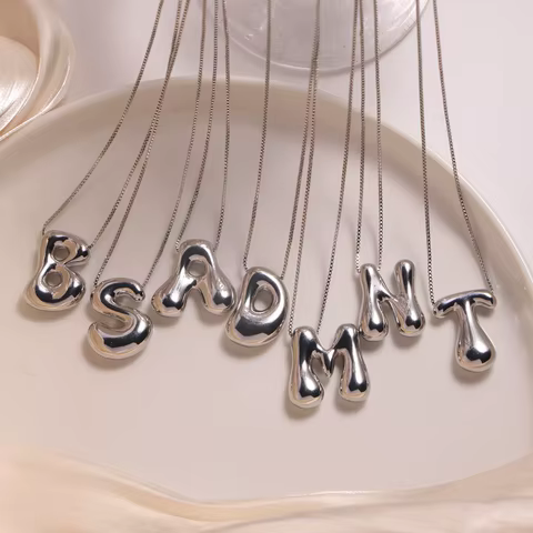 12 best sales balloon letter necklace - №12
