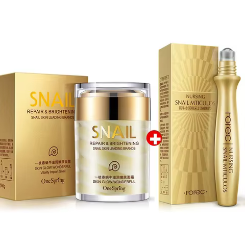 Skincare Snail Cream Collagen Cream Anti Aging Whiten Skin Face Cream Fade Dark Eye Circles Remove Eye Bags Eye Serum 10 best sales cerave cream - №5