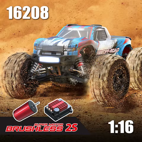 MJX Hyper Go 16207 16208 16210 16210 Remote Control 2.4G 1/16 Brushless RC Hobby Car Vehicle 68KMH 3S High-Speed Off-Road Truck 10 best sales 1 16 rc car - №6