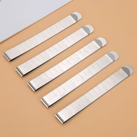 1/3/5/10pcs Sewing Hemming Clips Stainless Steel Hemming Clips Metal Crimping Clip Fabric Measuring Ruler DIY Sewing Clip Tools 10 best sales fabric clips - №1