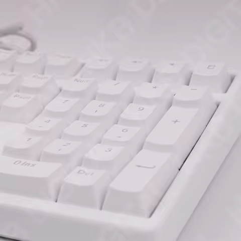108 Keys White Keycaps ABS OEM Height Suit for 61 87 104 Mechanical Keyboard Transparent Backlight Anne Pro 2 AKKO FUN60 Mad60he 10 best sales 108 keyboard kit - №6