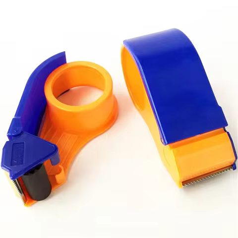 Tape Dispenser Plastic Sealing Packer Packaging Parcel 48mm Width Roller Tape Cutter Sealing Tape Holder Manual Packing Machine 12 best sales large tape dispenser - №12