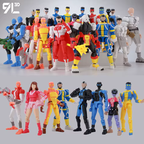 9L3D Lucky 13 Invincible Boy Conquer Omni Action Figure 3D Printed Anime Model Multi-Jointed Poseable Collectible Toy Gift Fans 12 best sales joy toy mech - №1