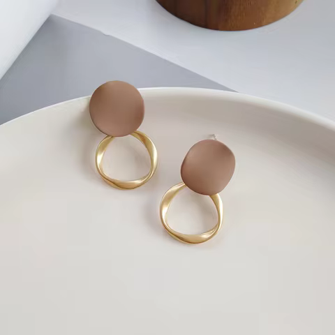 10 best sales earrings with natural stones - №6