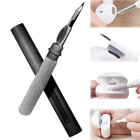 3IN1 Portable Cleaning Pen Headphones Mobile Phone Tablet Dust Dirt Clean Tool For iPhone Xiaomi HUAWEI Samsung Earphone Cleaner 10 best sales huawei pen - №6