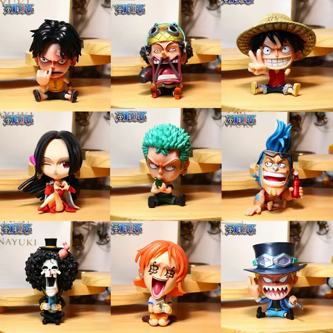 Anime Figure One Piece Zoro Luffy Sanji Ver. Robin Nami Brook Decor Figures Ace Usopp Collectible Model Toy Kids Christmas Gift 10 best sales one piece brook - №6