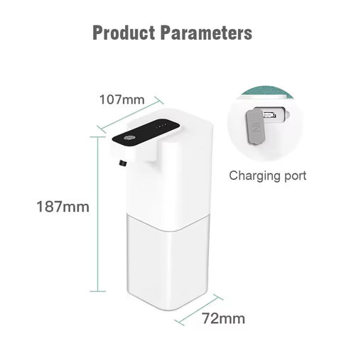 Automatic Inductive Soap Dispenser Foam Washing USB Rechargeable Smart Hand Washing Soap Dispenser Alcohol Spray Dispenser 8 best sales soap maker - №6