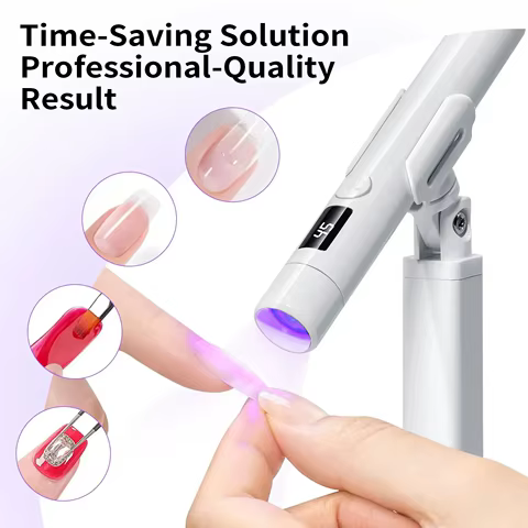 Professional Nail UV LED Lamp Desk With Display Rechargeable Portable Mini Nail Dryer Stand UV Lamp for Nails Art Removable 10 best sales gel lamp - №8