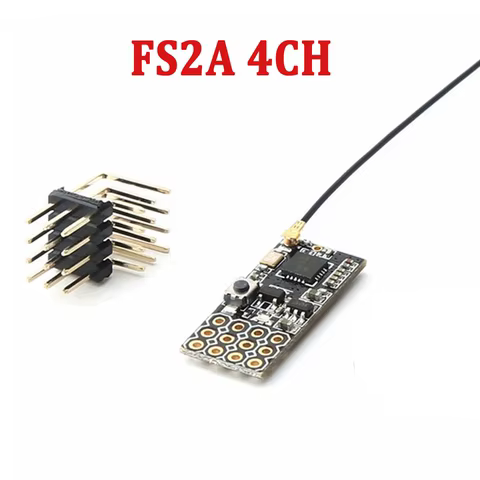 FS2A 4CH AFHDS 2A Mini Compatible Receiver PWM Output for Flysky i6 i6X i6S / FS-i6 FS-i6X FS-i6S Transmitter 6 best sales flysky fs i6x - №1