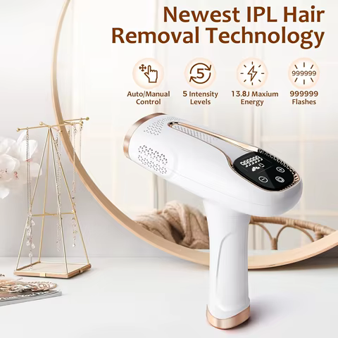 Women’s IPL Hair Removal System with 990000 Flashes Painless Laser Epilator for Home Use Body and Bikini 10 best sales leaser hair removal - №7