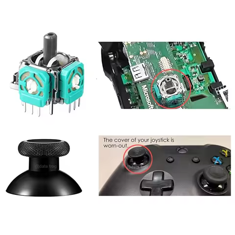 Replacement Joystick for Xbox One Control Analog Stick for Xbox Series X/S Controller Bump Repair Parts Accessories 10 best sales xbox series x controller parts - №7