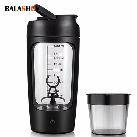 500ML Electric Protein Powder Mixing Cup Automatic Shaker Bottle Mixer Shake Bottle Milk Coffee Blender Kettle fro Gym outdoor 10 best sales bullet mixer - №10
