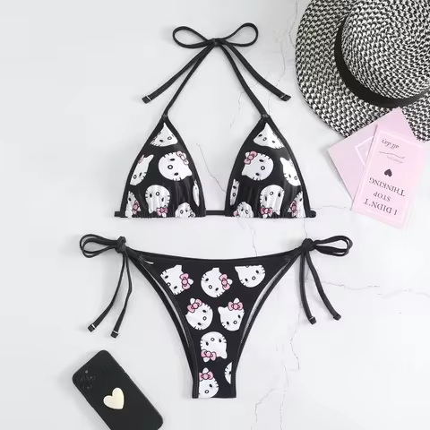 12 best sales hello kitty bra and panty set - №10