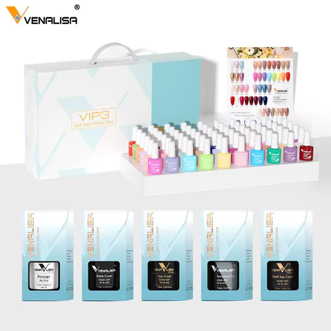 VENALISA Nail Gel Polish Semi Permanent Gellack Nail Art Salon 120 Color Glitter 7.5ml Soak off Organic UV LED Nail Gel Varnish 12 best sales vanelisa gel polish - №3