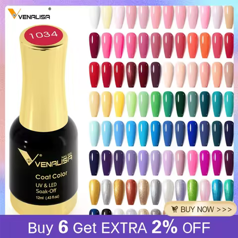 Venalisa Nail Gel Polish 12ml Gorgeous Color Gel Polish Nail Gel Soak Off UV LED Full Coverage Gel Polish Nail Lacquer Varnish 12 best sales vanelisa gel polish - №5