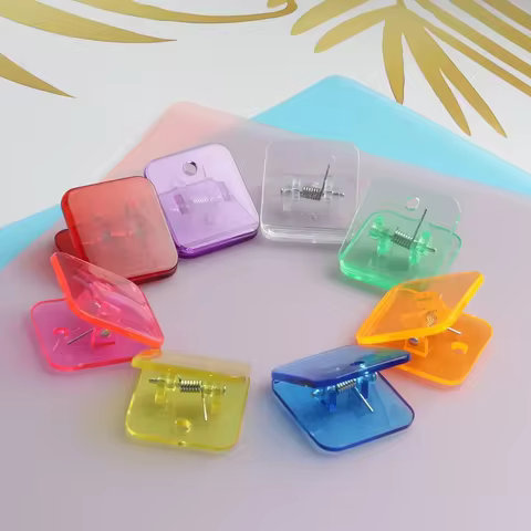 10Pcs/pack Sewing Clips Acrylic Corner Binding Long Tail for Supplies Shirt Plastic Fabric Clamps 10 best sales fabric clips - №8