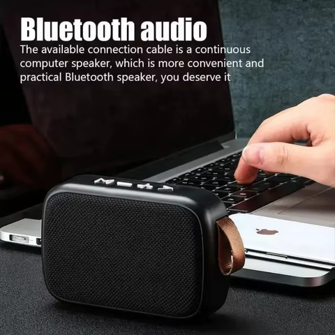 Mini Fabric Speaker Portable Wireless Soundbar Bluetooth 5.0 Outdoor Indoor Sport HIFI Loudspeaker J Support TF Card FM L Radio 8 best sales j sound speaker - №7
