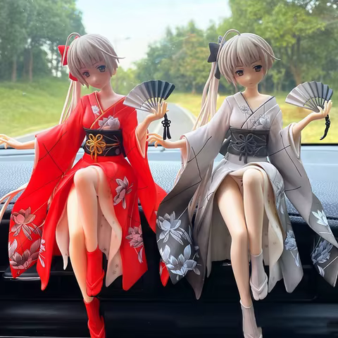 3pcs PVC Anime Beauty Doll Model Toys Car Decoration ACG Cartoon Car Interior Center Console Auto Ornaments Car Accessories Gift 10 best sales beauty and the beast figurines - №10