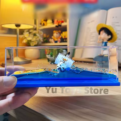One Piece 3d Ship Fluid Drift Bottle Thousand Sunny Ship Going Merry Boat One Piece Floating Boat Ornament Decompression Gift 10 best sales one piece barco - №6