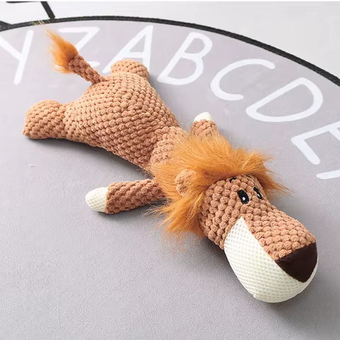 Plush Cartoon Puppy Dog Toy Pet Dog Chew Squeak Toys for Small Dogs Teeth Grinding Pet Products Dog Accessories 8 best sales pitbull plush - №4