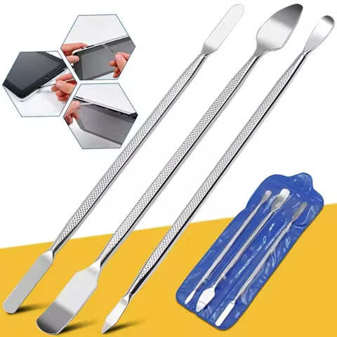 3PCS Repair Opening Pry Hand Tool Kit Blade Smart Phone Tablet PC Metal Spudger Disassemble Tools Set 10 best sales phone repair tool - №10