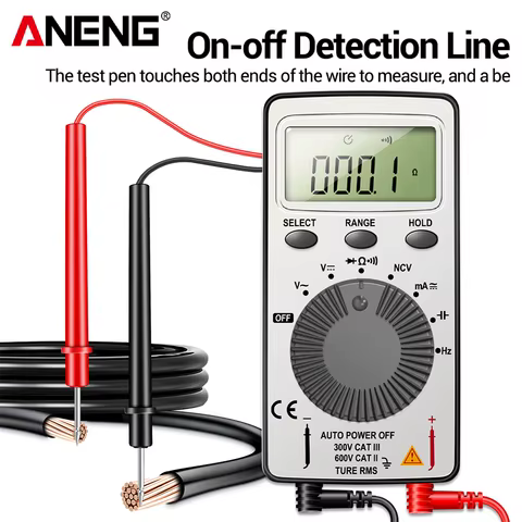 ANENG AN101 1999 Counts Mini Professional Digital Multimeter AC/DC Voltage Tester Automotive Current Tester Electrician Tools 10 best sales technician - №3