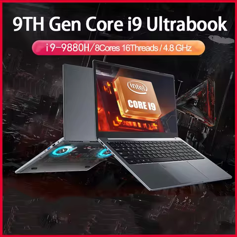 15.6 Inch Laptop Intel Core i9-12900H/i9-10885H Windows 11 Por 2*DDR4 2*M.2 SSD Ultrabook Computer Fingerprint Unlock WIFI5 BT 10 best sales i9 laptop - №5